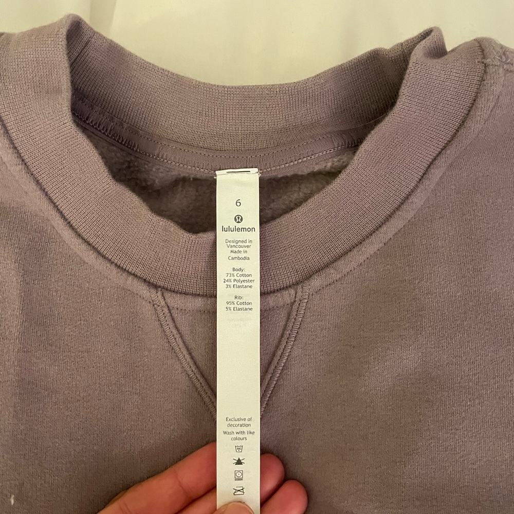 lululemon athletica Purple Crewneck Sweater - Picture 2 of 3